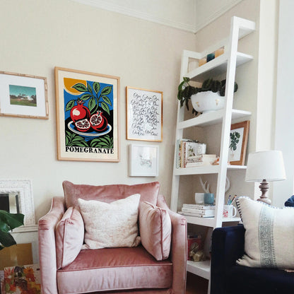 Pomegranate Fruit Still Life Poster