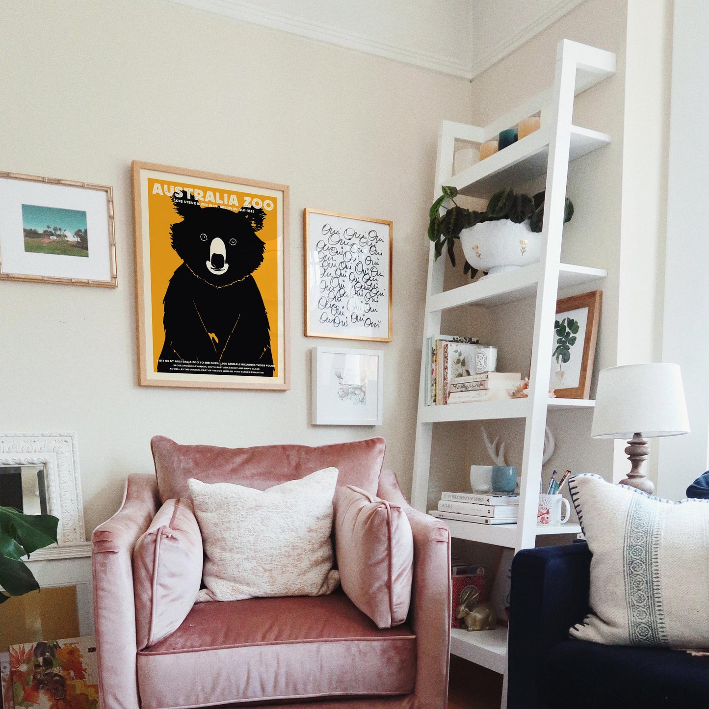 Australia Zoo Koala Vintage Travel Poster