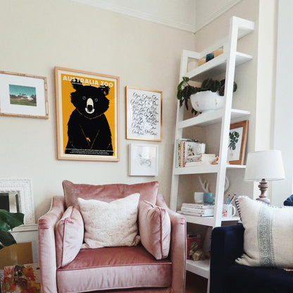 Australia Zoo Koala Vintage Travel Poster