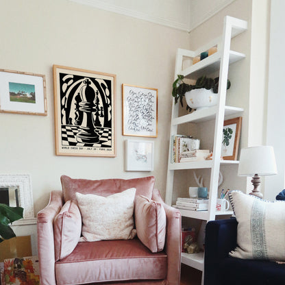 Paris 2024 World Chess Day Poster