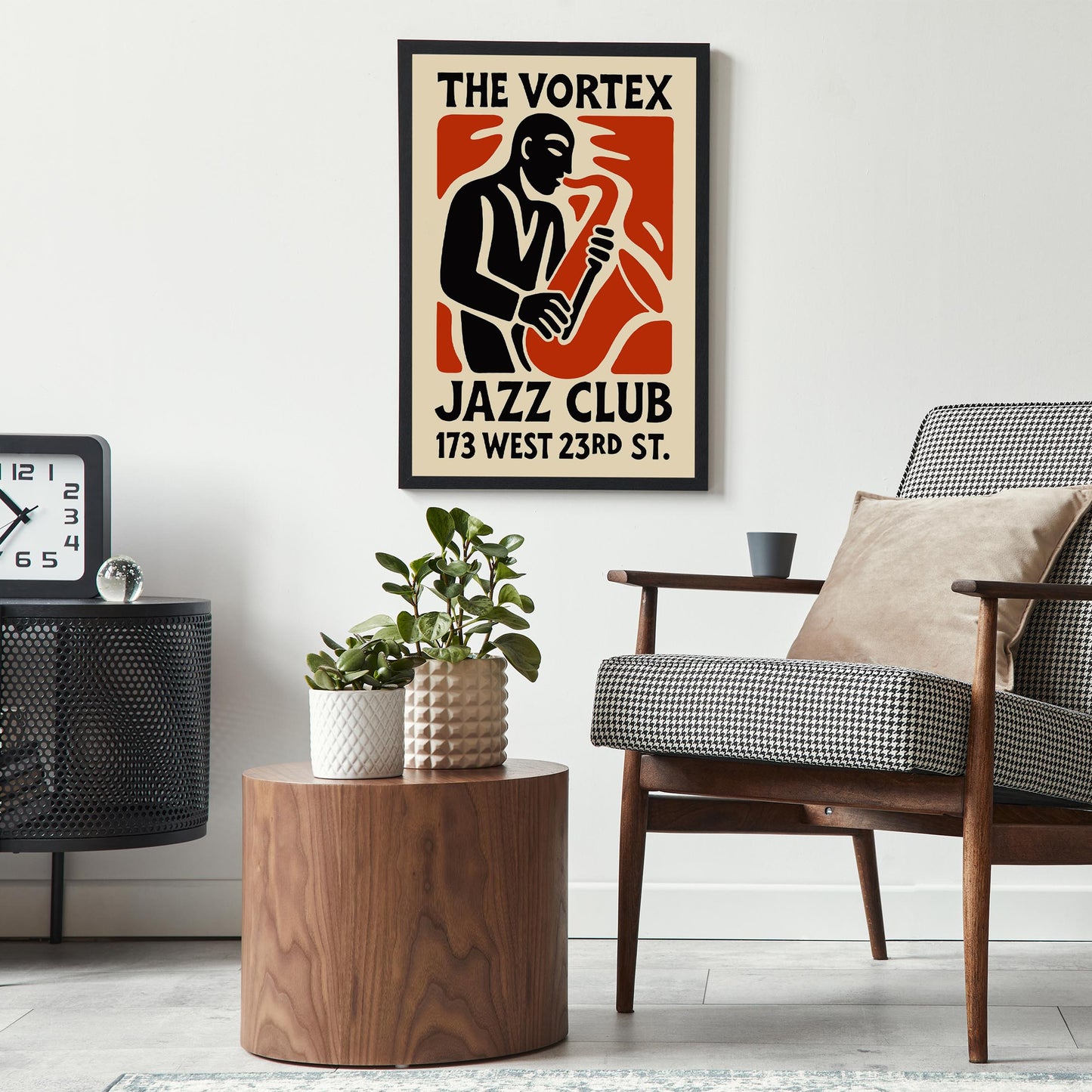 Vintage Jazz Club Poster - Retro Music Wall Art