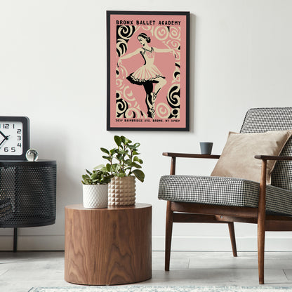 Vintage Bronx Ballet Academy Poster