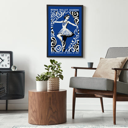 Vintage Bronx Ballet Academy Poster