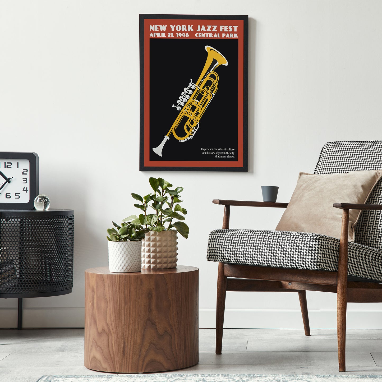 New York Jazz Fest 1998 Trumpet Poster