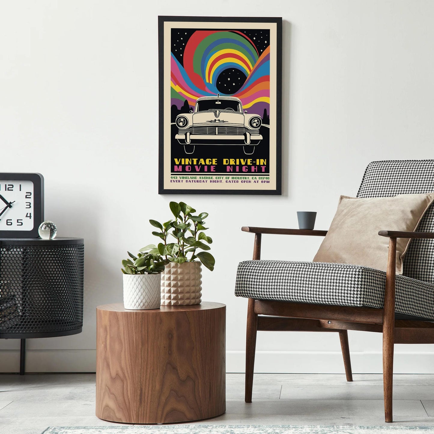 Retro Drive-In Movie Poster