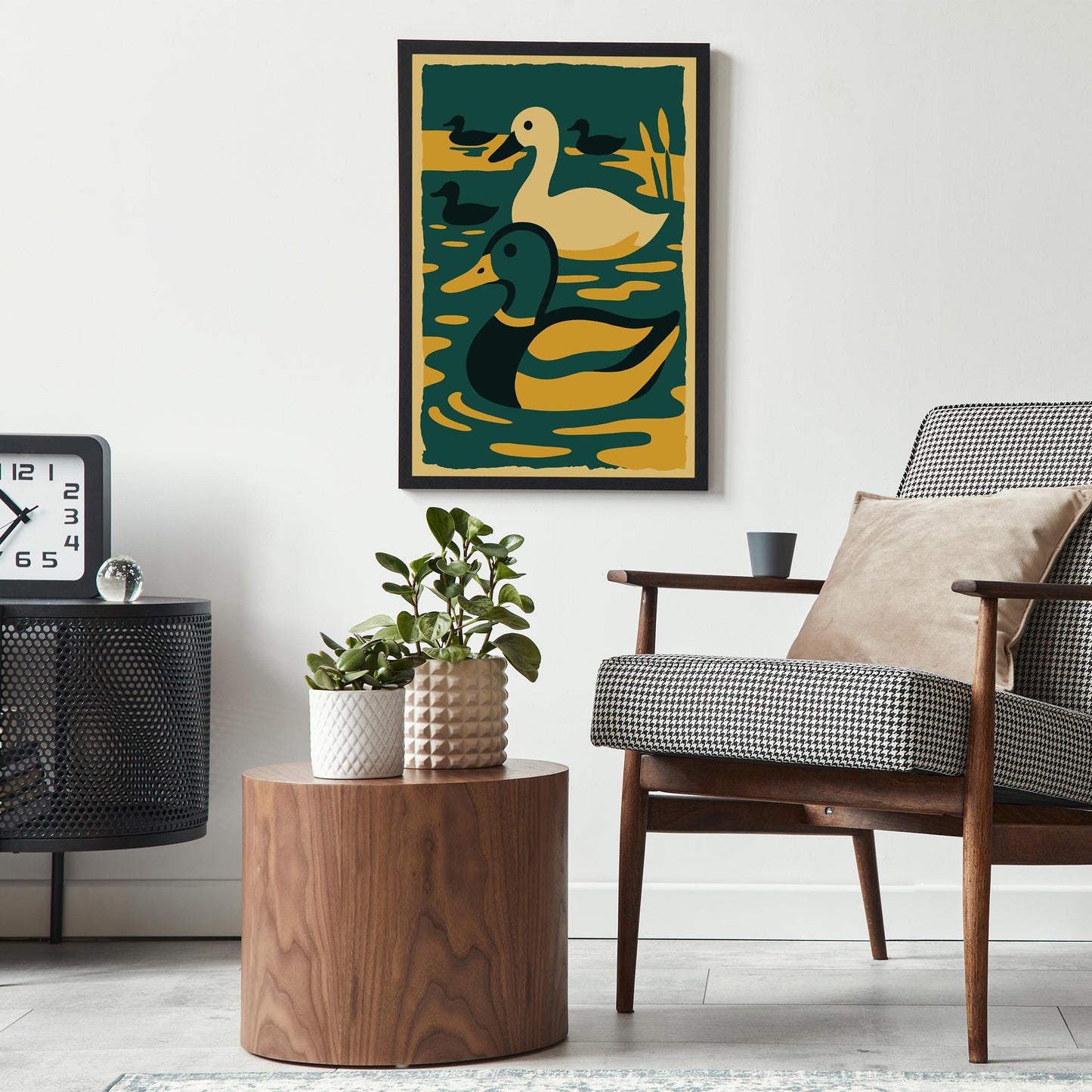 Golden Duck Pond Print