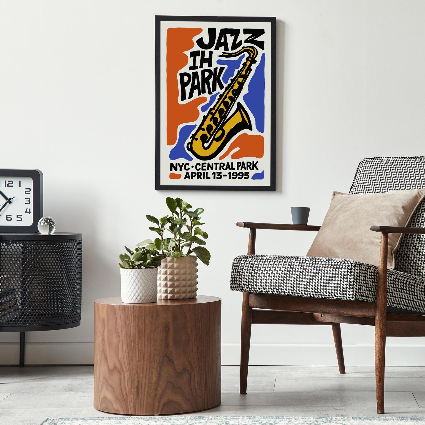 Jazz in the Park Sax Poster