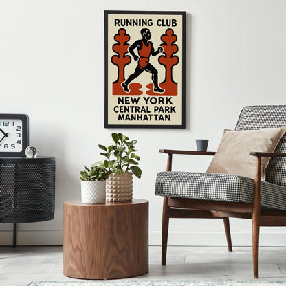 Running Club Manhattan Poster