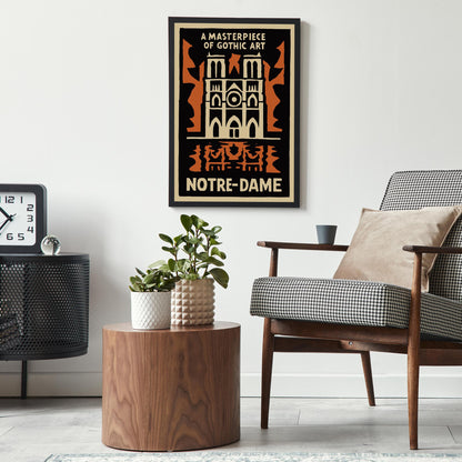 Notre Dame Gothic Art Print