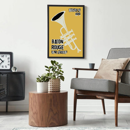 Vintage Jazz Poster – Baton Rouge Music Festival