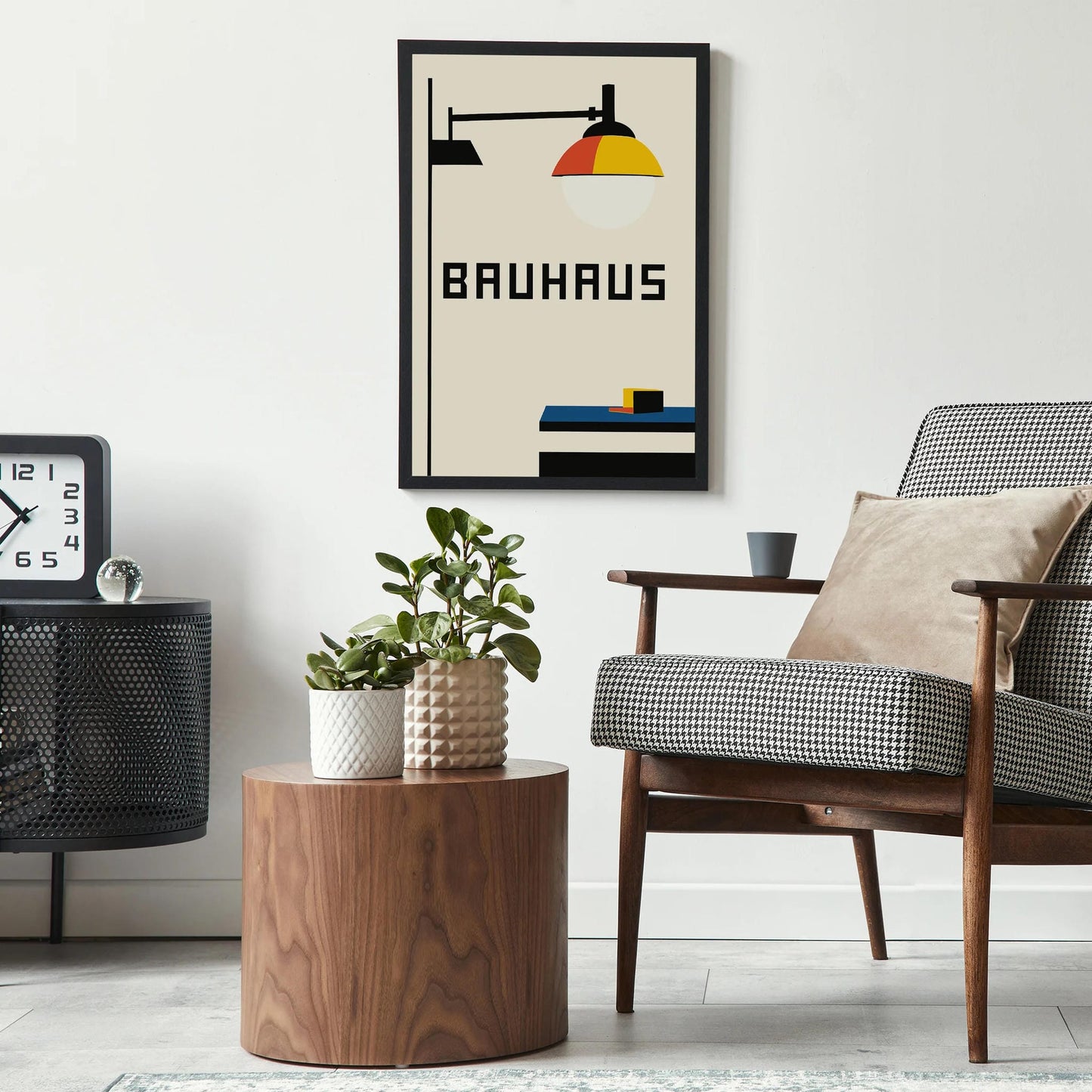 Bauhaus Lamp Abstract Wall Art