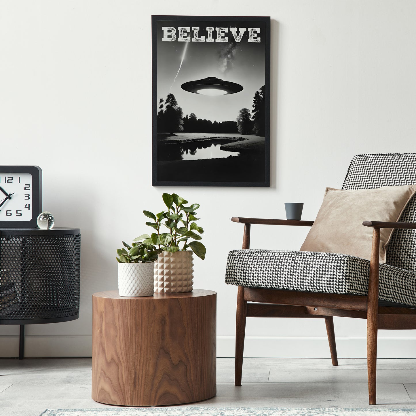 BELIEVE - Vintage UFO Poster