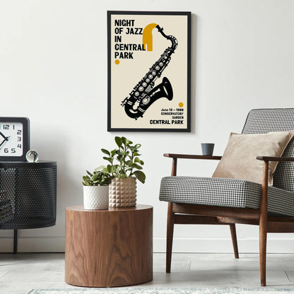 Night of Jazz in Central Park Poster