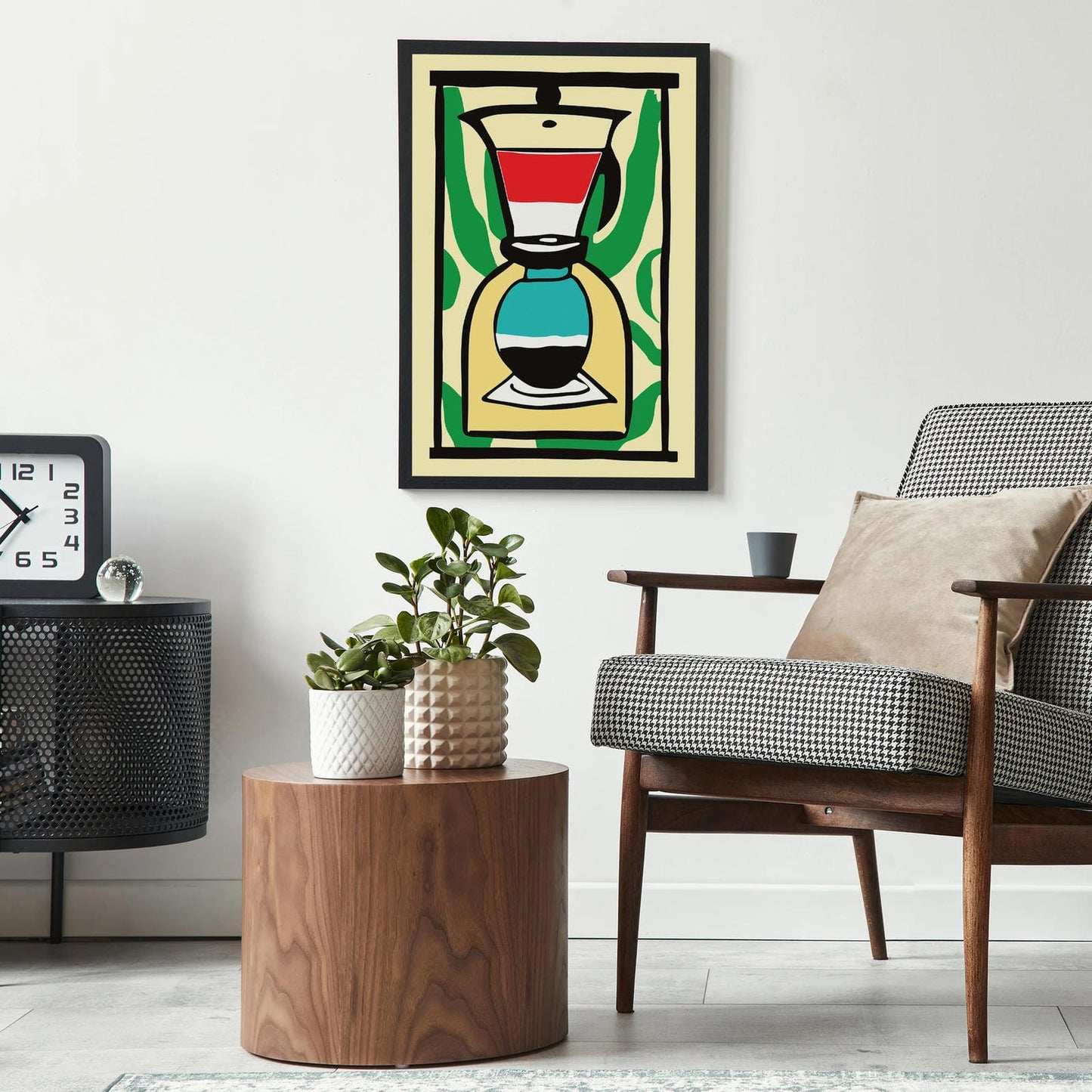 Retro Coffee Maker Poster
