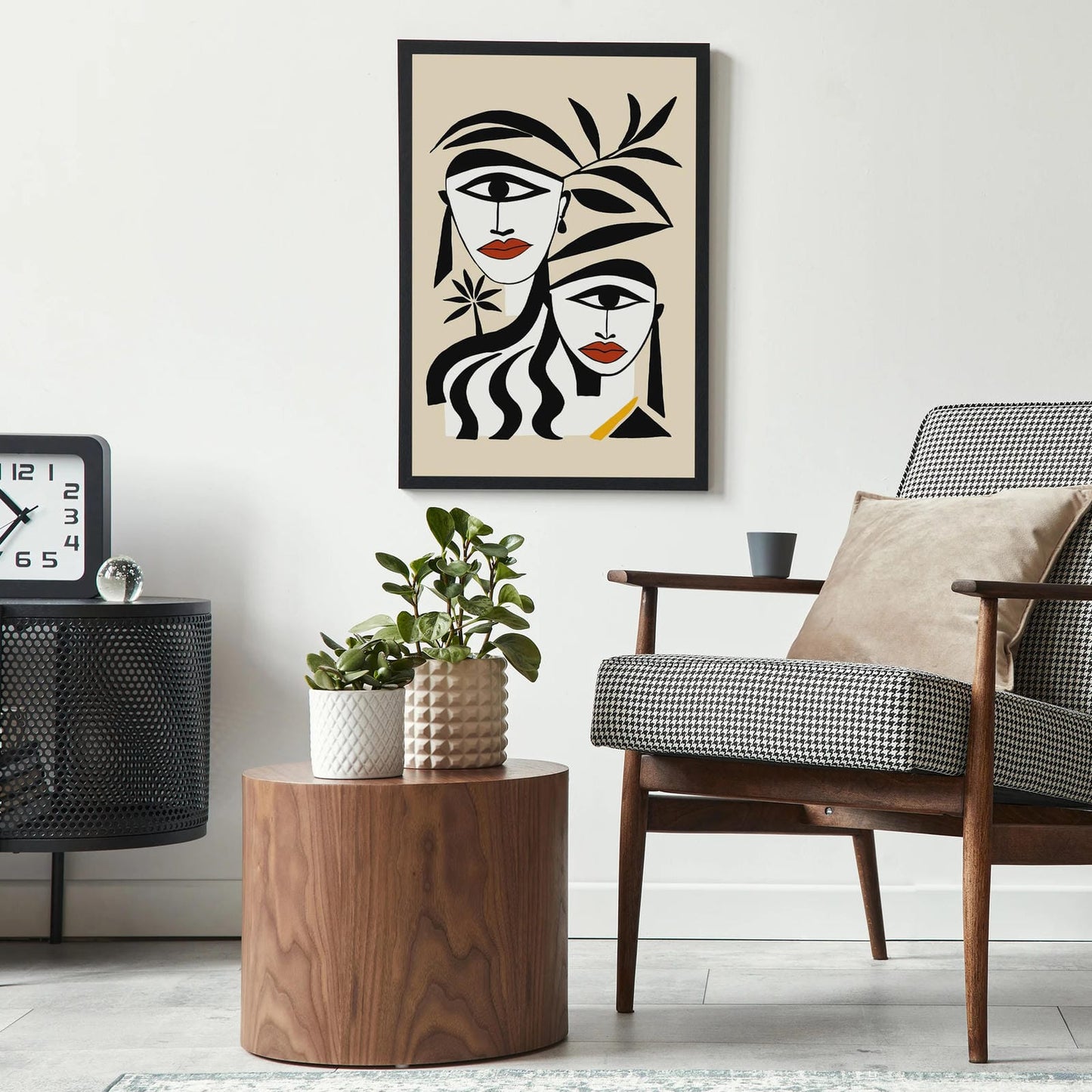Modern Abstract Women Art Print