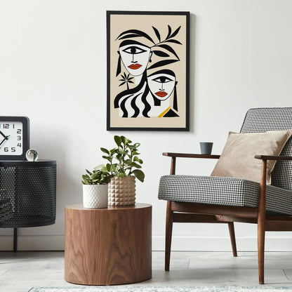 Modern Abstract Women Art Print