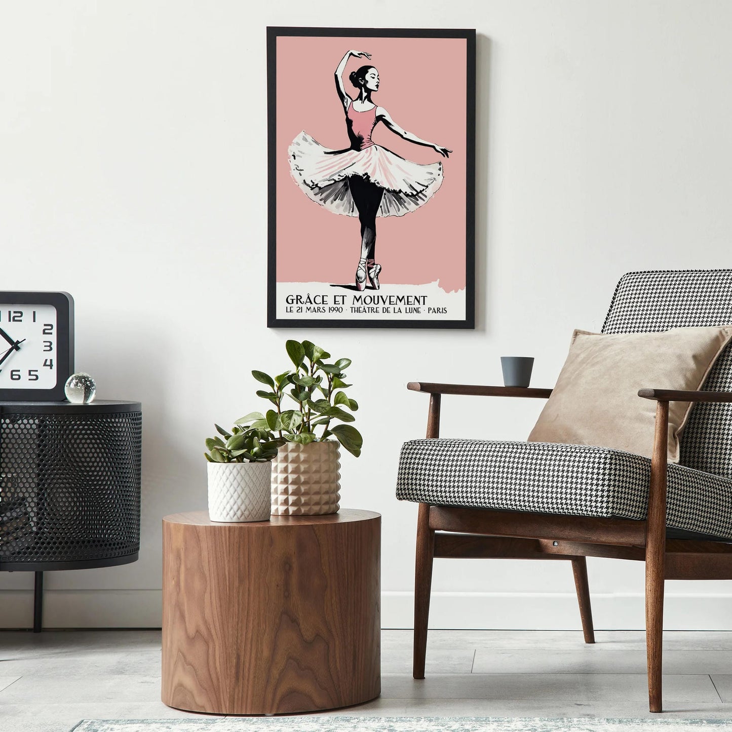 French Ballerina Ballet Poster
