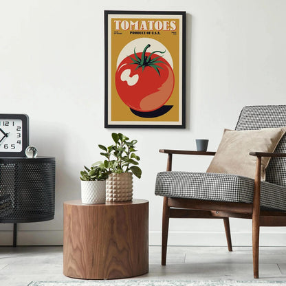 Vintage Tomatoes Produce Poster