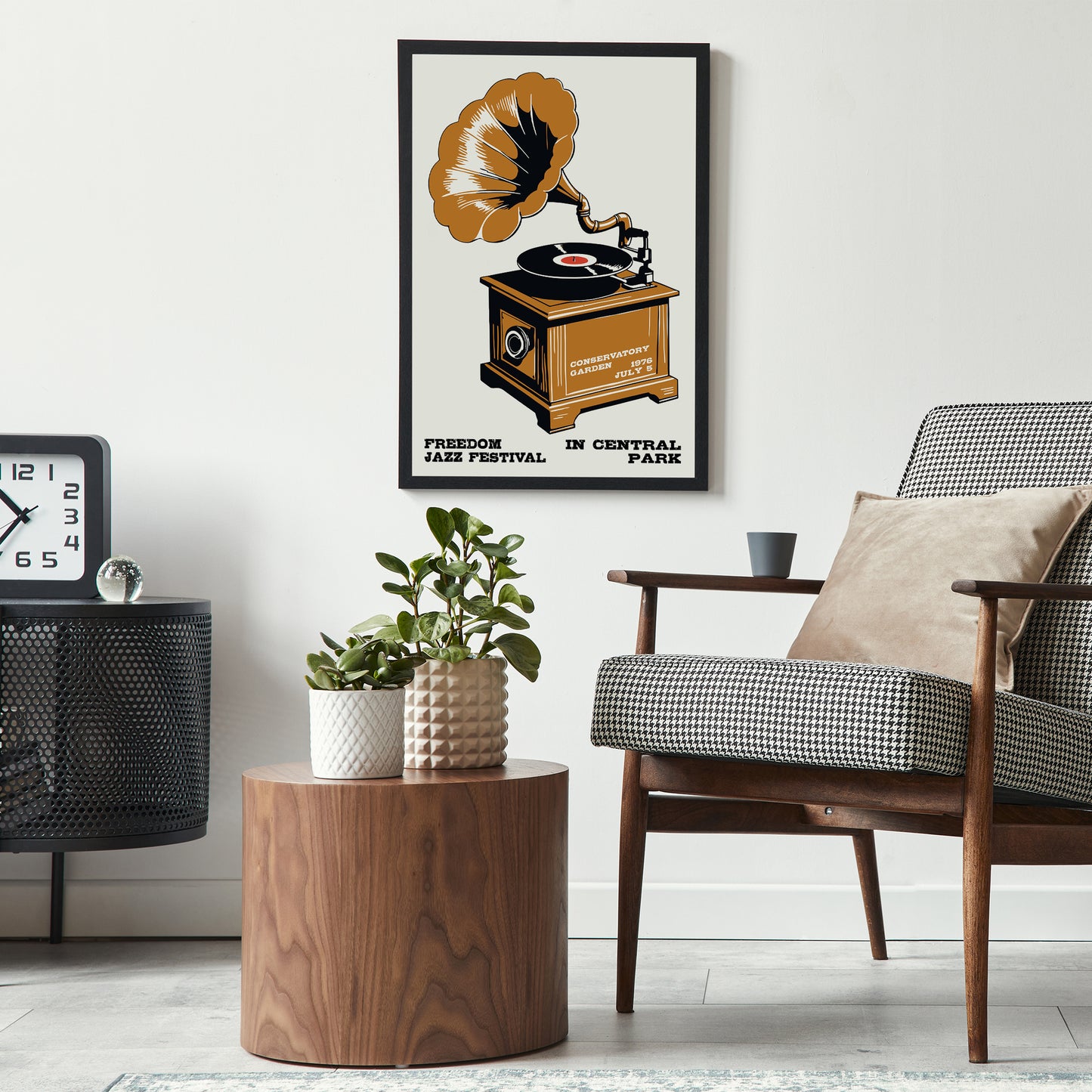 Freedom Jazz Festival Retro Poster Print