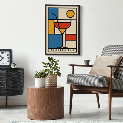 Bauhaus Bar Geometric Wall Art Print 2025