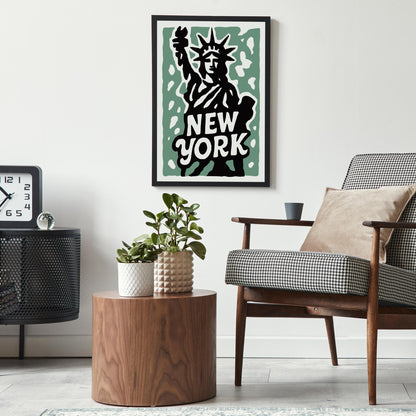 New York Statue Print