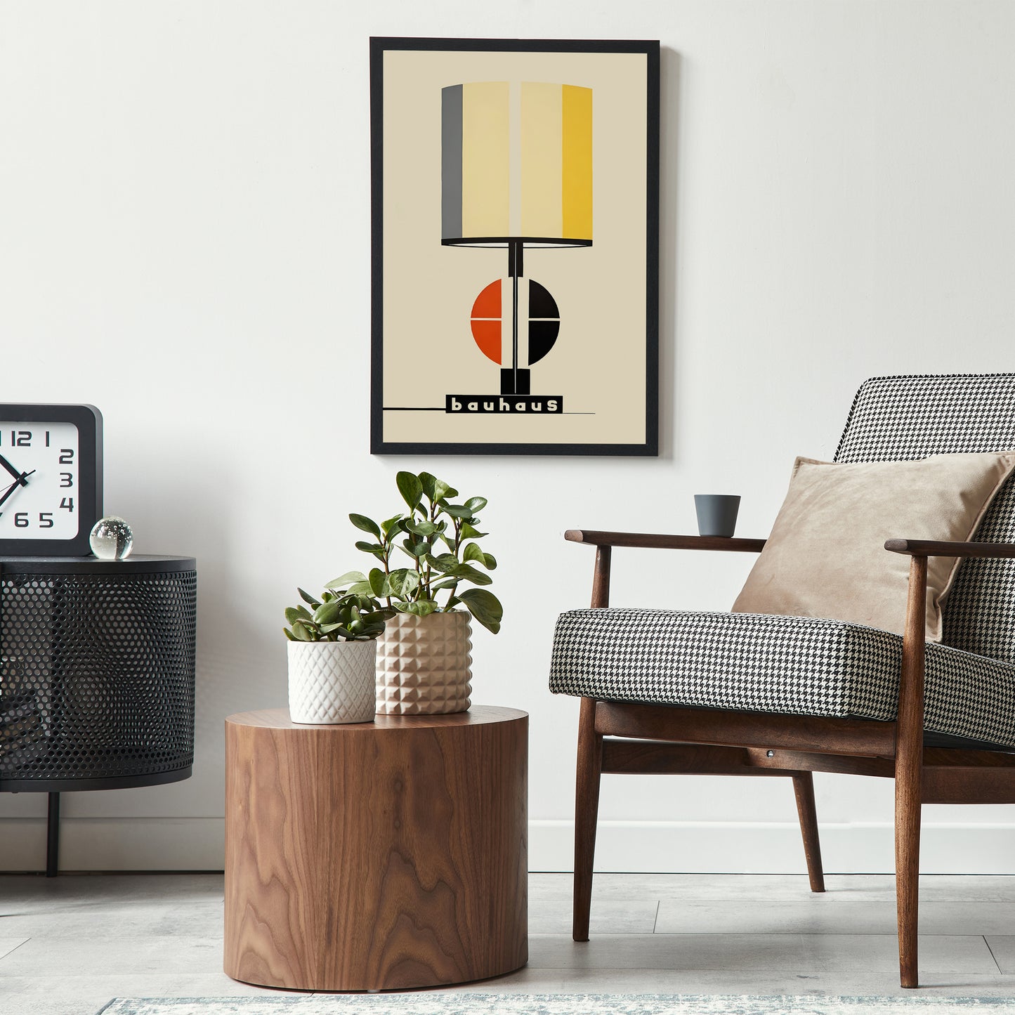 Minimalist Bauhaus Lamp Art Print