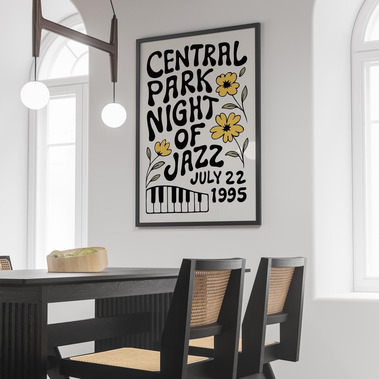 Central Park Jazz Poster