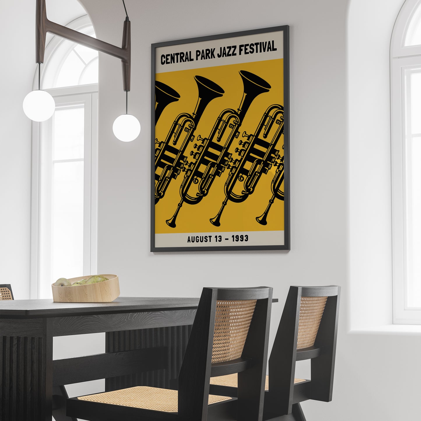 Central Park Jazz Festival Vintage Poster