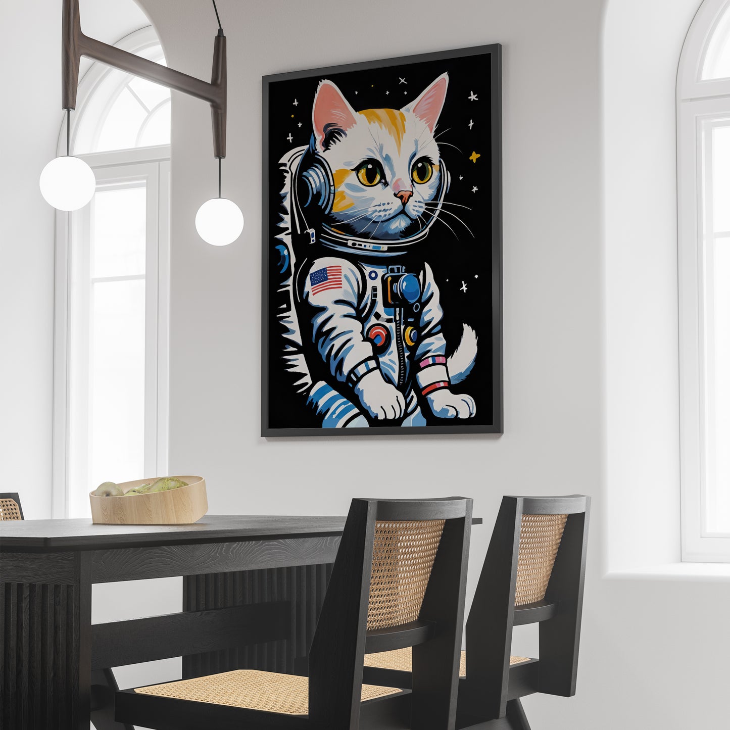 Astronaut Cat - Space Wall Art