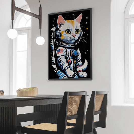 Astronaut Cat - Space Wall Art