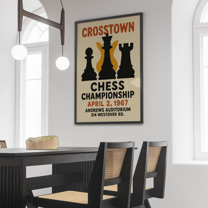 Crosstown Chess Poster Print