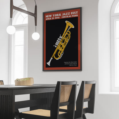 New York Jazz Fest 1998 Trumpet Poster
