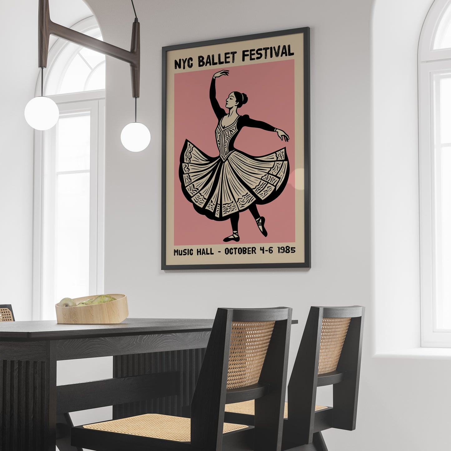 NYC Ballet Festival 1985 Poster Print