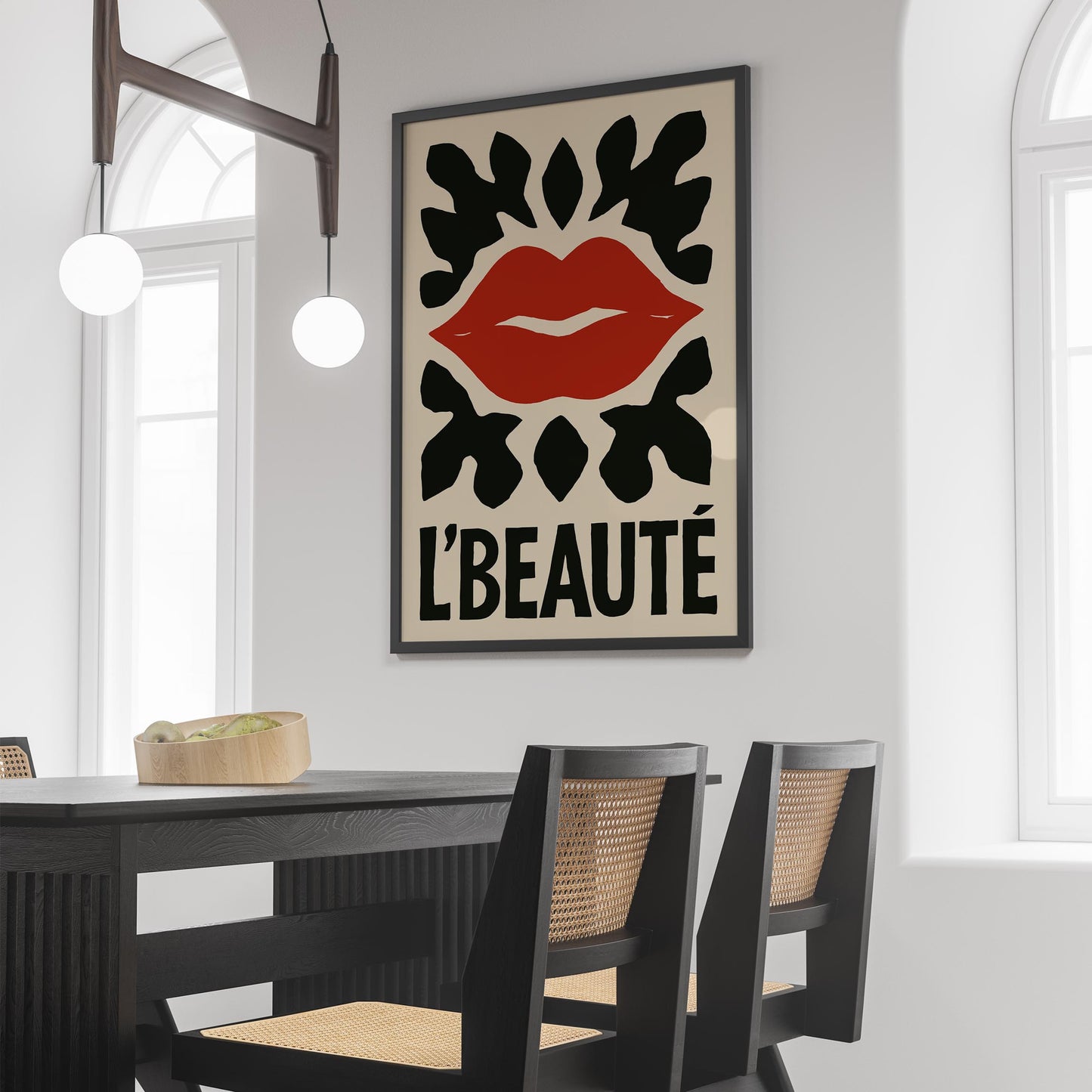 L Beaute Lips Poster Print