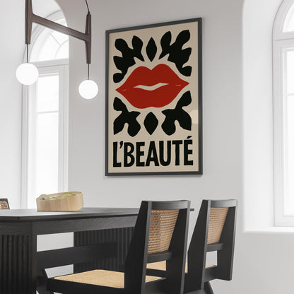L Beaute Lips Poster Print