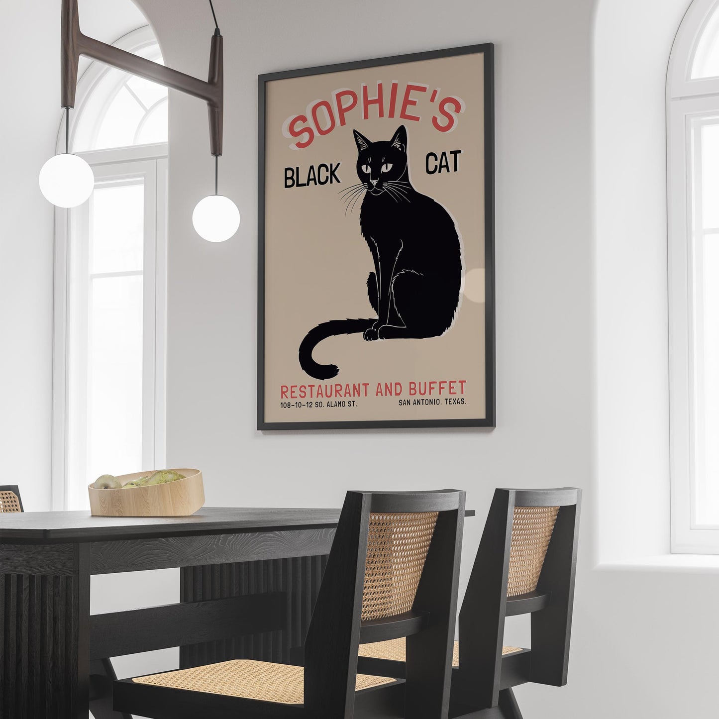 Sophie's Black Cat Bistro Poster