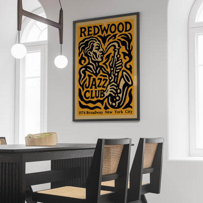 Redwood Jazz Club Poster