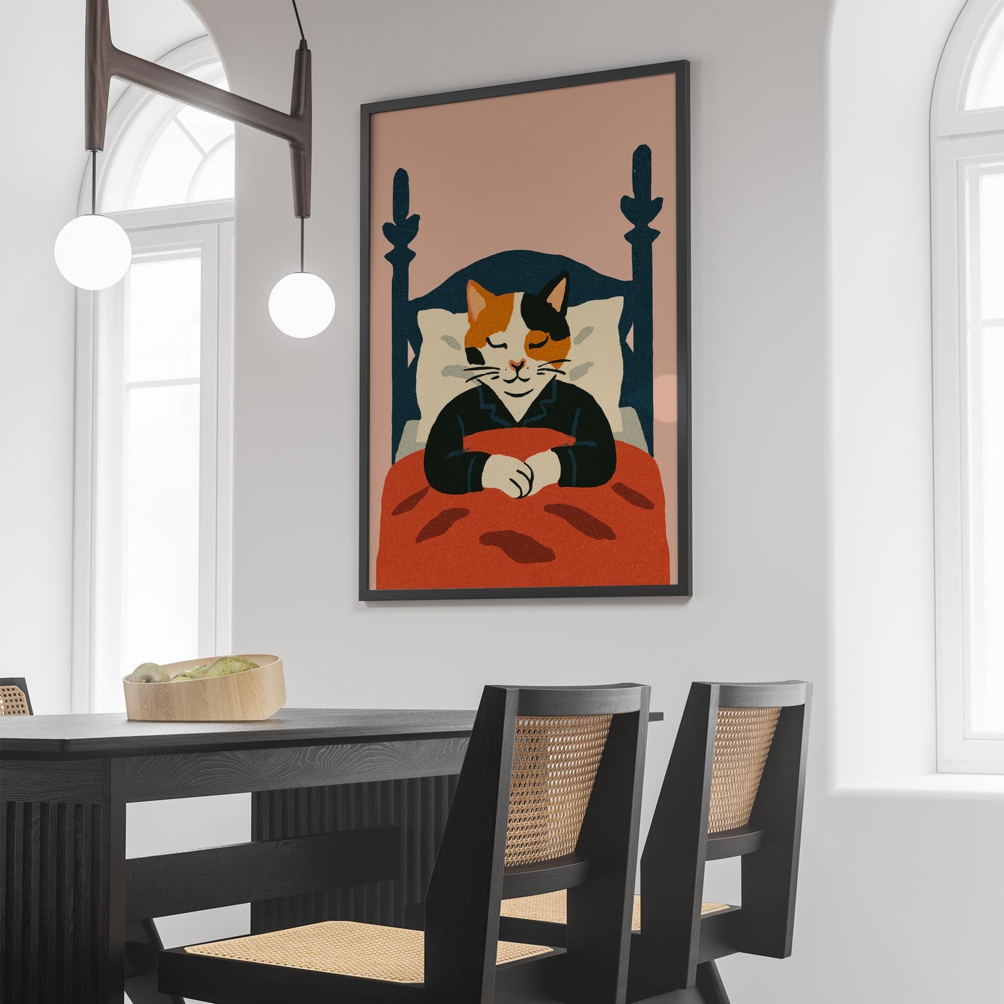Sleeping Cat Poster Print