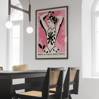 French Ballet 1993 Ballerina Poster