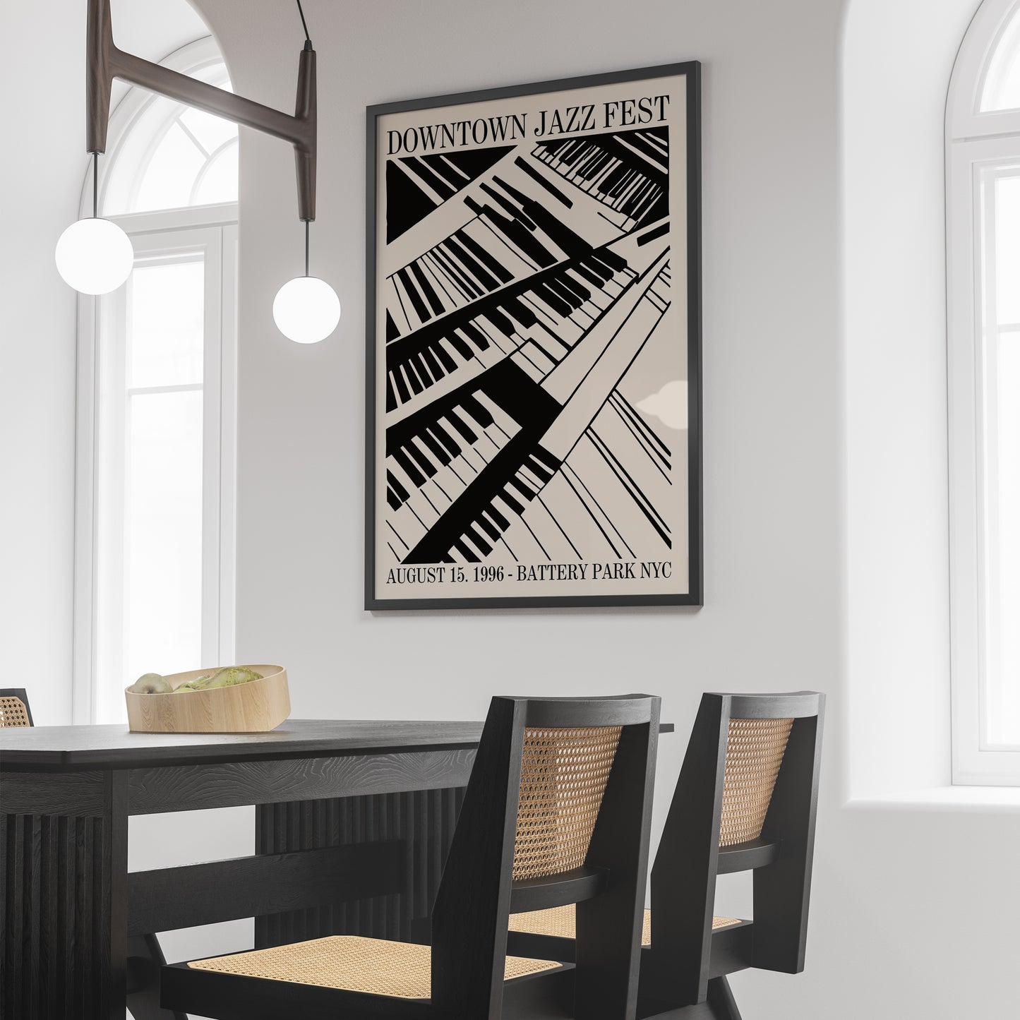 Downtown Jazz Fest 1996 Retro Poster