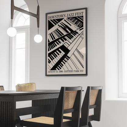 Downtown Jazz Fest 1996 Retro Poster