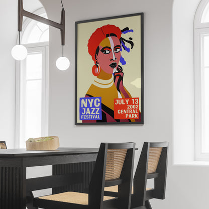 NYC Jazz Festival 2002 Retro Poster