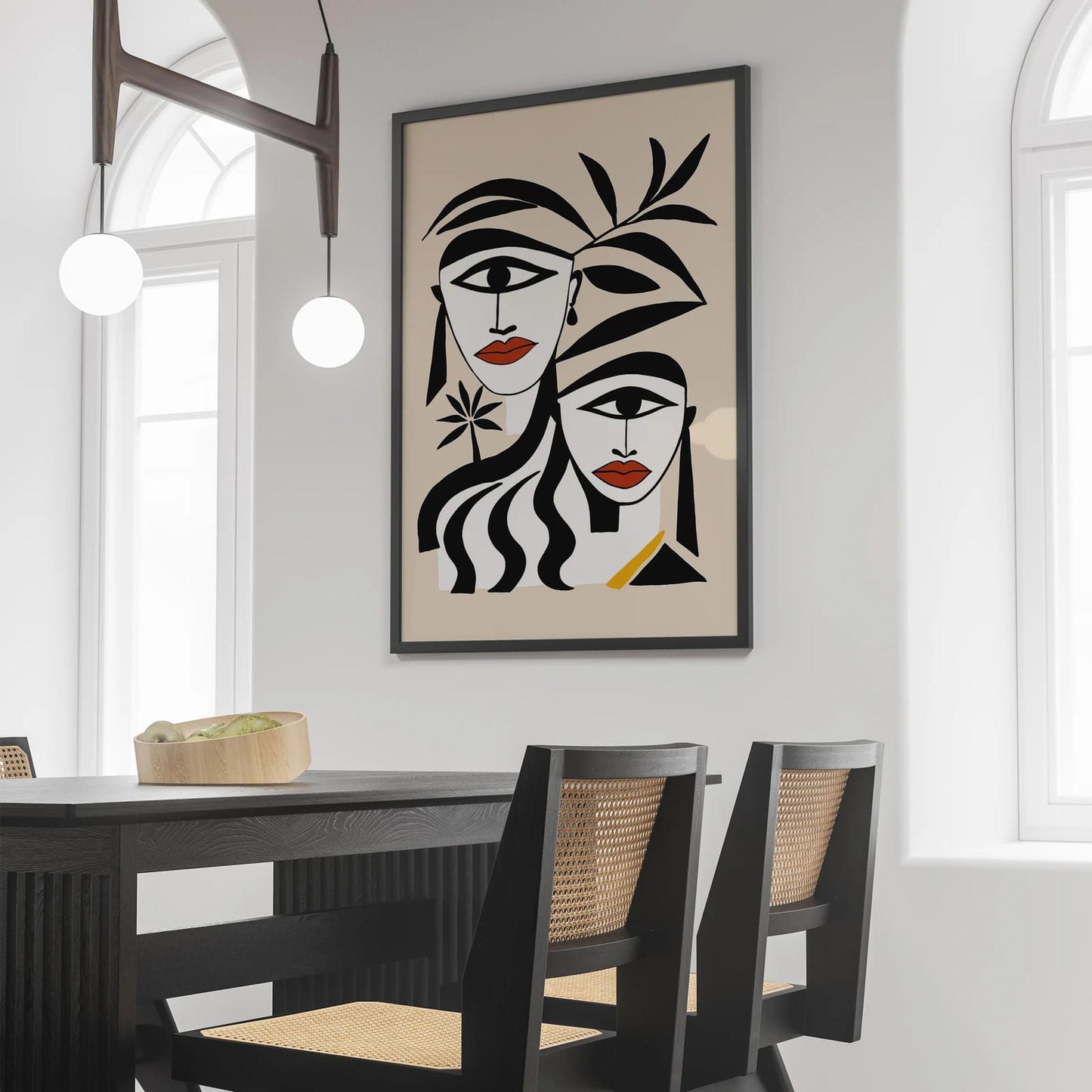 Modern Abstract Women Art Print