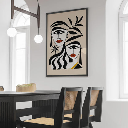 Modern Abstract Women Art Print