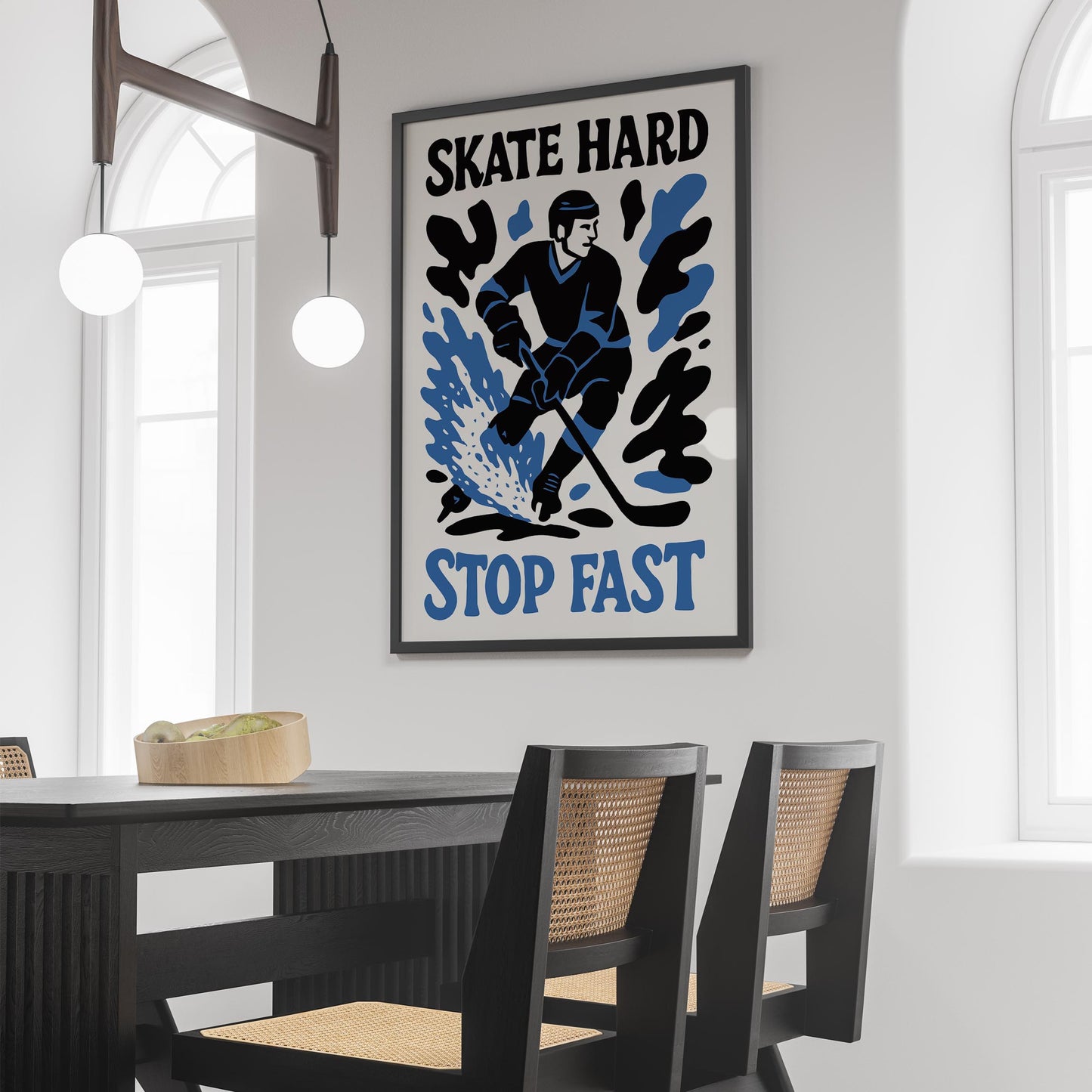Skate Hard Hockey Poster