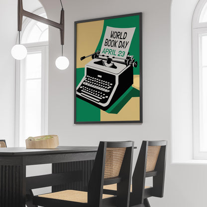 World Book Day Typewriter Poster