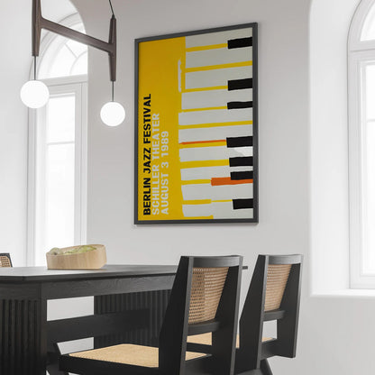 Berlin Jazz Festival 1989 Piano Poster
