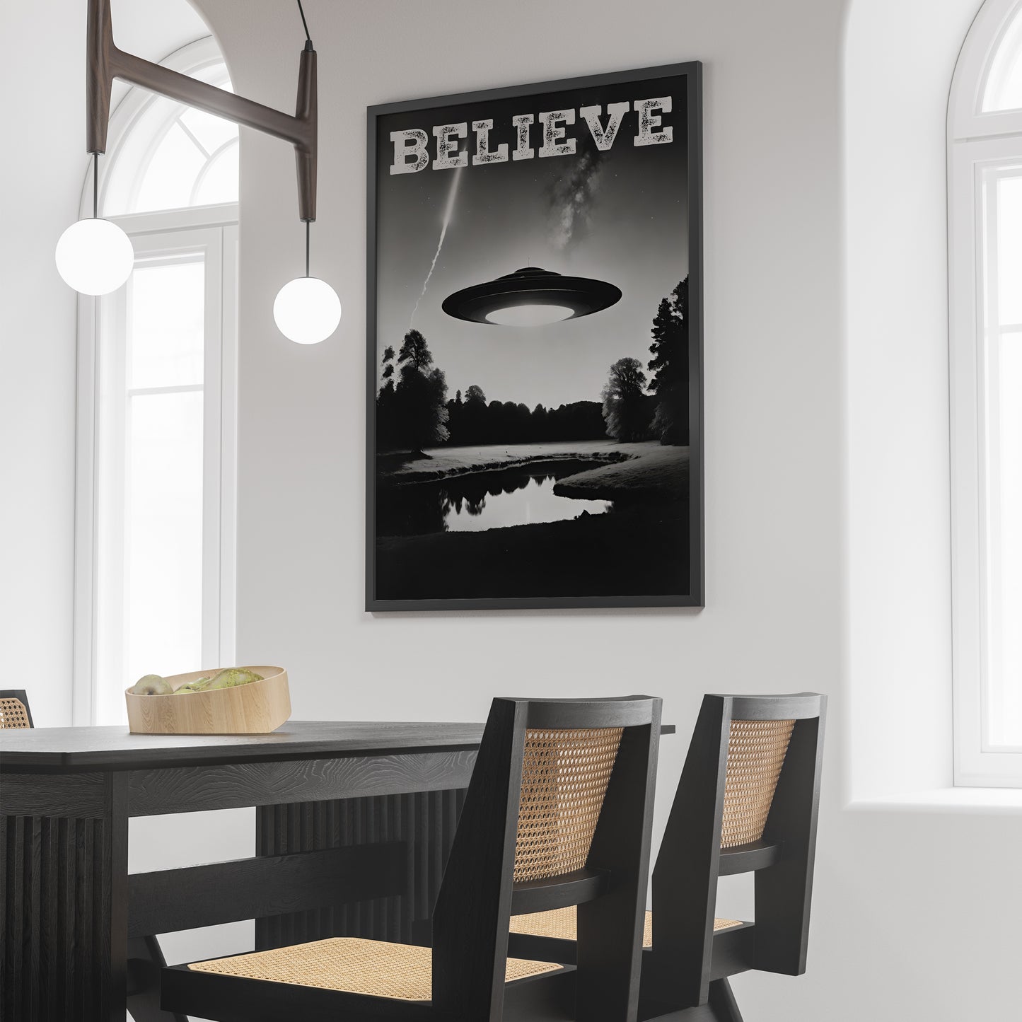 BELIEVE - Vintage UFO Poster