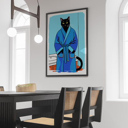 Cool Cat Robe Wall Art