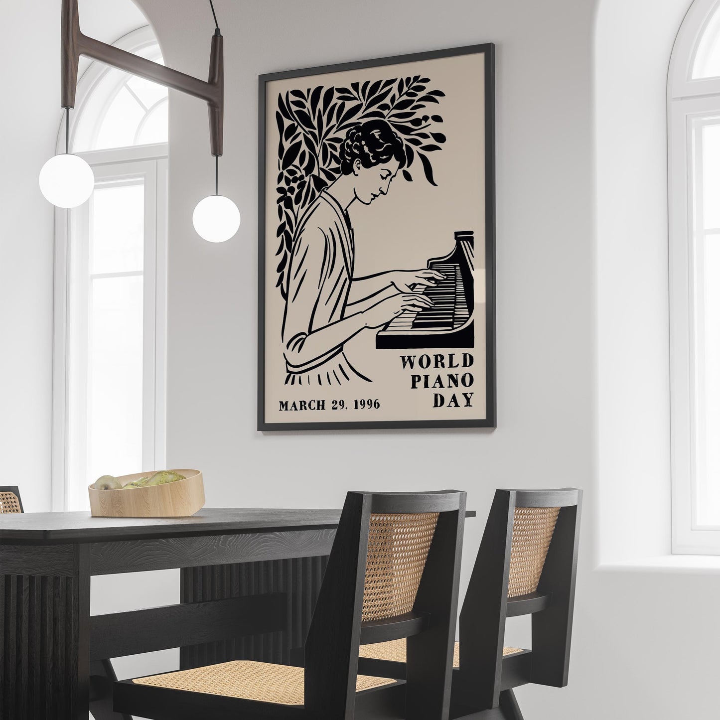 World Piano Day Music Poster